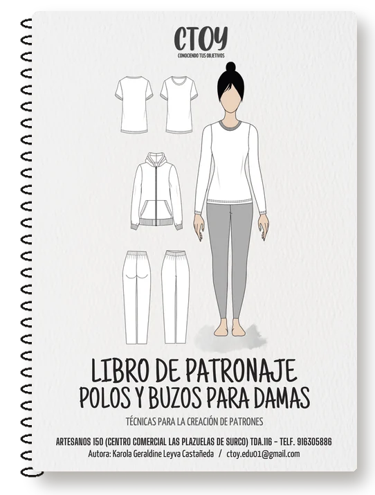 Portada · Libro de patronaje polos y buzos para damas