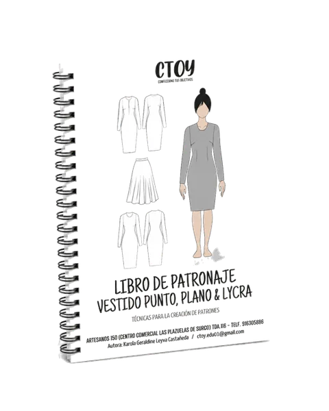 Portada · Libro de patronaje de vestidos